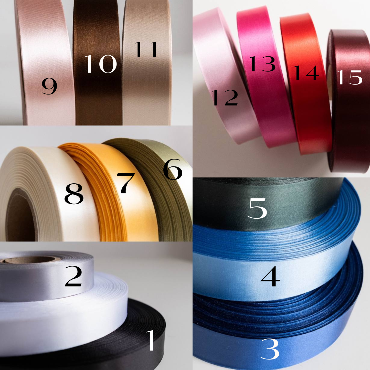 Color satin ribbon