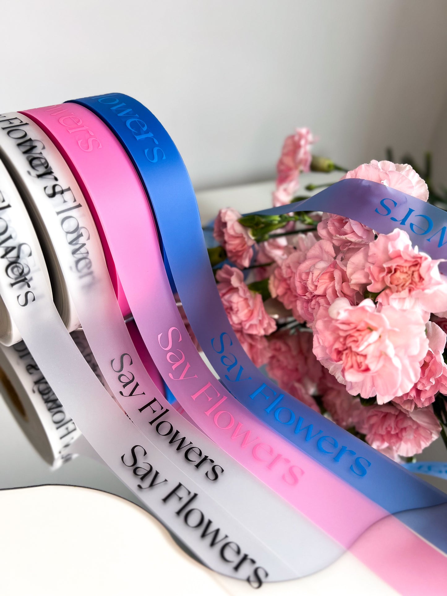 Blue silicone ribbon