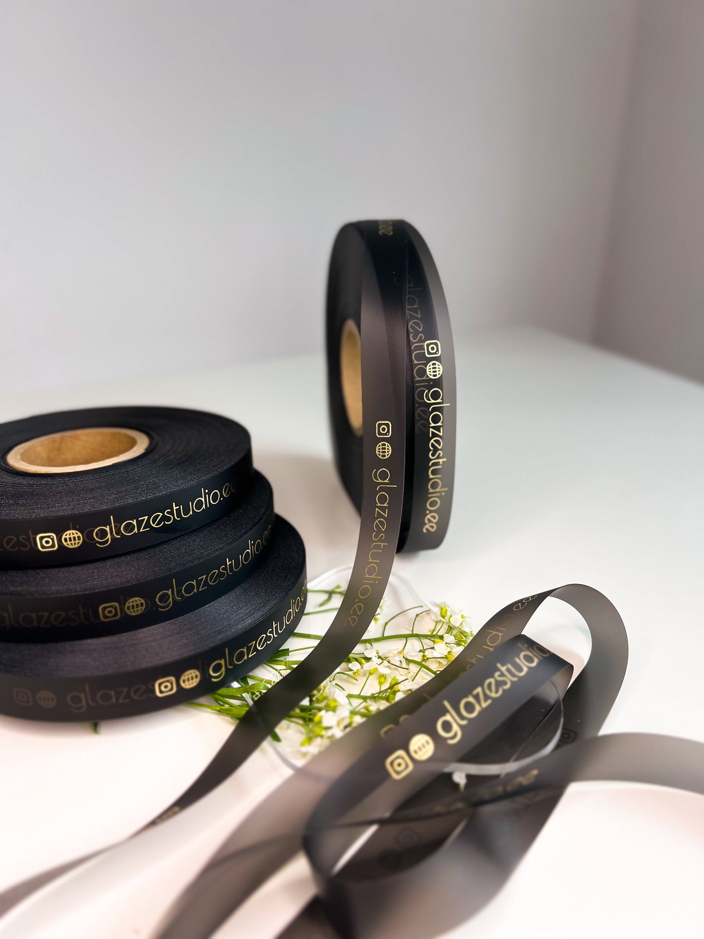 Black/Gray silicone ribbon
