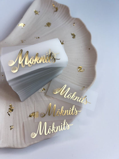 Labels (satin/silicone/cardboard)